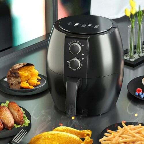 4.5 Liter Capacity digital electric deep fryers Touch Screen oil free steam air fryer