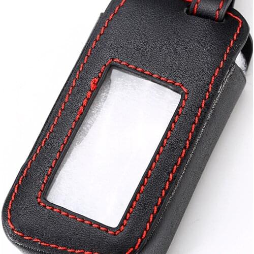 New A93 Leather Case For Starline A93 A63 Car alarm Remote Controller LCD Keychain Cover,Car-styling