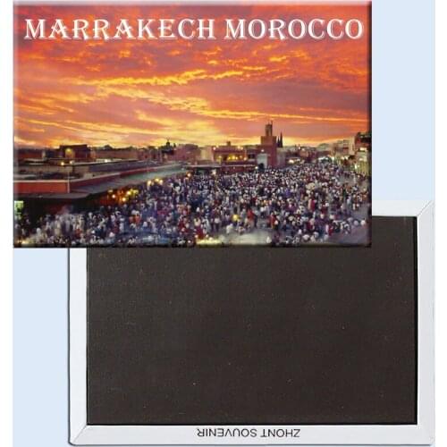 Marrakech-Sunset-Morocco Fridge Magnets 21519 Touirst attractions Souvenir Gift