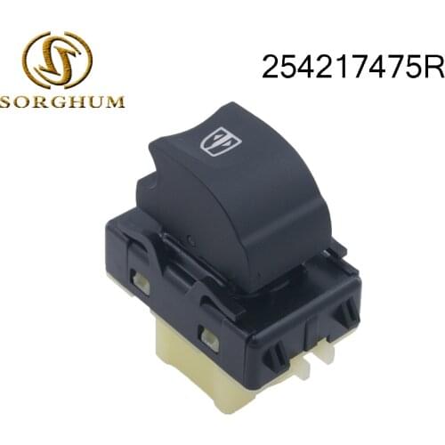Power Window Regulator Master Single Switch Button For Renault 254217475R 254218614R