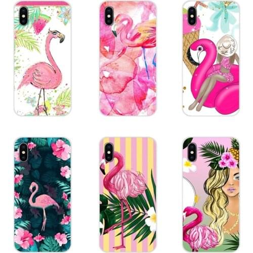 Cartoon cute pink flamingo luxury girl Silicone Phone Cases For Huawei Honor 4C 5C 6X 7 7A 7C 8 9 10 8C 8S 8X 9X 10I 20 Lite Pro