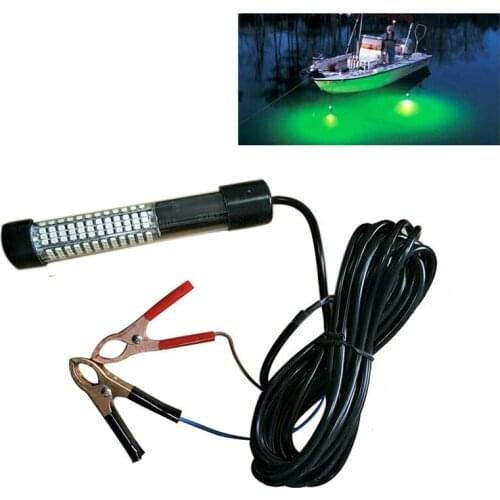 10W 12V Underwater Fish Night Fishing Light Attracting Fish LED Night Luring Lamps For Boats Docks Fishing Tools Green