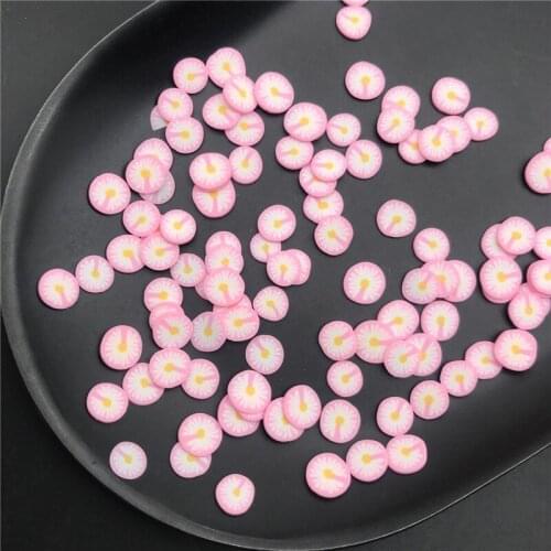 50g Daisy Polymer Clay Sprinkle For Kids Diy,Soft Clay For Craft Clay/Nail Art/Scrapbook Decoration DIY,Filler