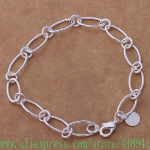Silver Plated bracelet, Silver Plated fashion jewelry elegant /eddamuka befajvma AH184