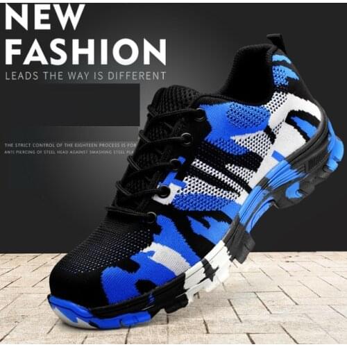 Anti Smashing Shoes Woman Men Steel Head Breathable Electric Welding Insulated Safety Shoes Anti Puncture safety Hiking Shoes