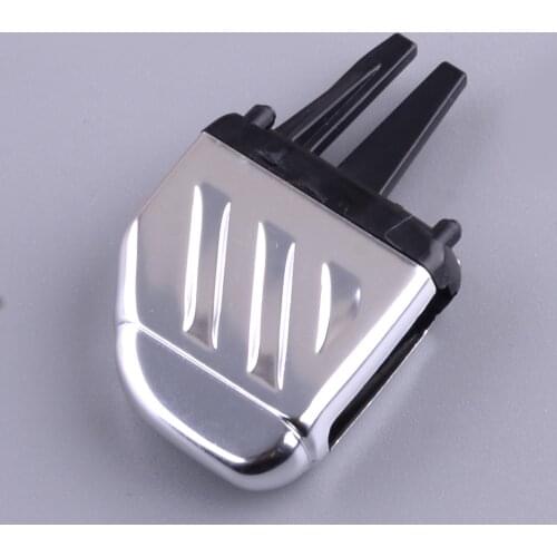 Silver Car Interior Front AC Air Vent Outlet Tab Clip Repair Kit Fit For Land Rover Freelander 2