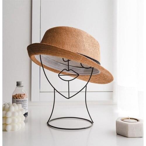 Hat Rack Iron Metal Modern Abstract Faces Shelf Personality Character Abstract Photo Decoration Ornaments d88