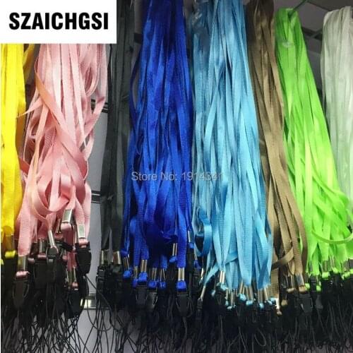 SZAICHGSI long colorful color Nylon Wrist Hand Strap Lanyard for Mobile Cell Phone Camera USB MP4 PSP Straps wholesale 2000pcs