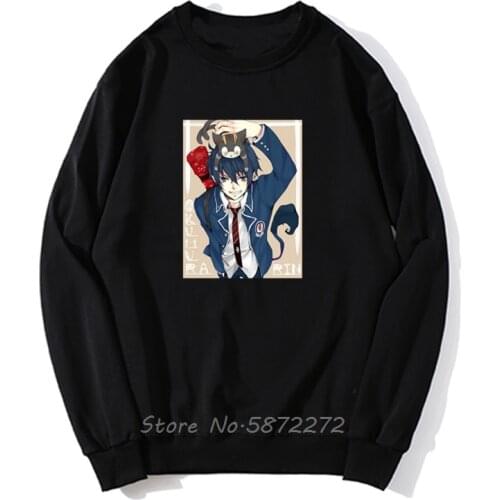 Blue Exorcist Blue Exorcist Logo Hoodie Unisex Men Pollover Sweatshirt Fleece Hoodies Streetwear Harajuku