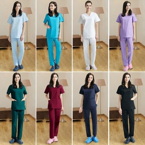 Viaoli Wholesale price New Scrubs uniforms Suit beauty pet shop spa uniform salon nursing uniforms womens scrub set Work wear