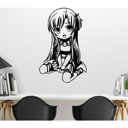 Sword Art Online Wall Decal Sao Vinyl Wall Stickers Decal Decor Home Decoration Anime Car Sticker