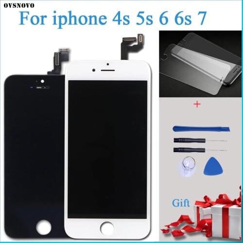 AAA LCD Display For iPhone 4s 5S 6 6S 7 Module Touch Screen Glass Digitizer Replacement For iphone 7 Repair LCD Screen Assembly