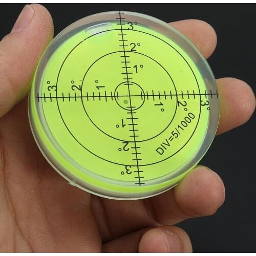 1PCS 60*12mm High precision level Horizontal bubble leveler Circular Bubble Level Spirit Level Round Bubble Level