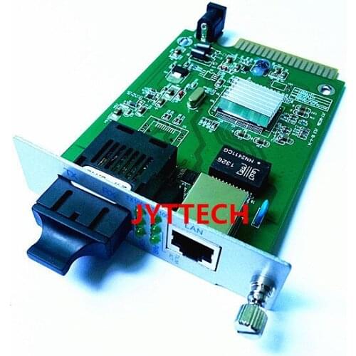 10/100/1000M 1310nm dual fiber MM 20Km SC Card media converter