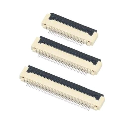 10Pcs FPC Connector socket FFC 0.5MM Clamshell Bottom Contact Type 4-40pin