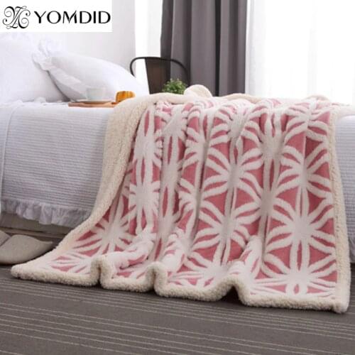 160*210cm Winter Soft Blanket Fleece Geometric Pattern Fashion Blankets Sofa Throw on Bed Cover Sheet Keep Warm thick Blanket