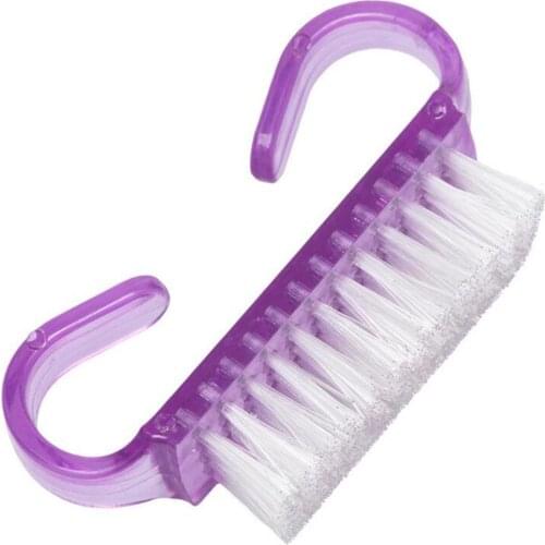 1pc Nail Brush Plastic Manicure Pedicure Brush Nail Brushes Accessories Makeup Care Cleaning Nail Tools Soft Remove Dust U6G2