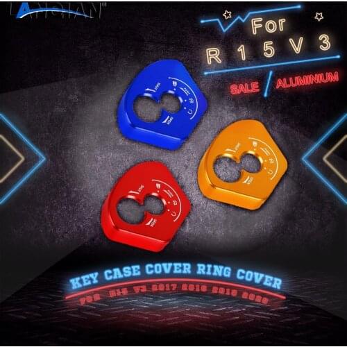 FOR YAMAHA R15 V3 2017 2018 2019 2020 Motorcycle aluminium Ring Cover Key Case Cover R15V3 2017-2020 accessories
