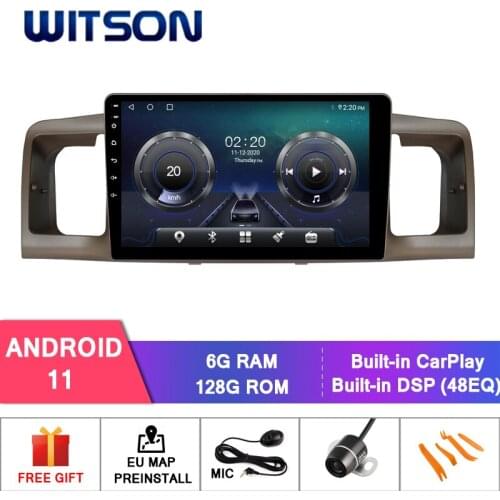 WITSON Android 10.0 CAR DVD SYSTEM for TOYOTA COROLLA 2007 car dvd player link/DAB/OBD/TPMS/DVR/Wifi/3G/4G support