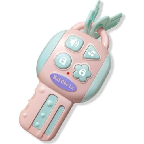 Car Key Lock Toy Remote Control Musical Flash Toys Baby Early Educational 24BE