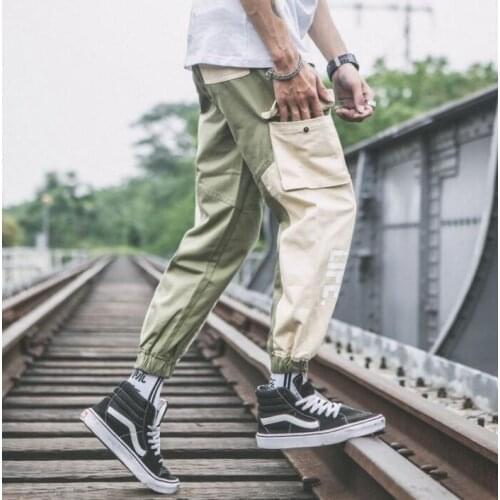 Casual personality trousers mens pants Retro harem pant mens feet trousers fashion pantalon homme street novelty street