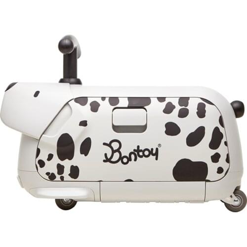 Bontoy Traveller childrens luggage which can sit on and multi-functional baby scooter, twist car，Boarding available