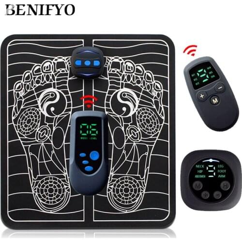 Electric EMS Intelligent Foot Massage Pulse Acupuncture USB Charging Massager Blood Circulation Relieve Ache Pain Health Care