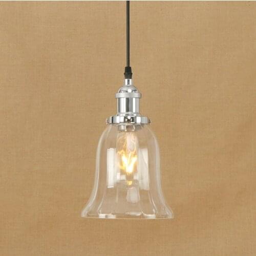 IWHD Glass Retro Lamp LED Loft Industrial Vintage Pendant Light Fixtures Home Lighting Iron Bedroom Living Room Iluminacion