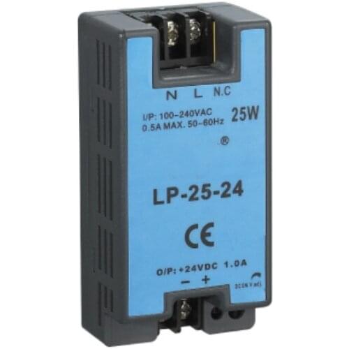 Reliable performance top quality low price 1amp 25watt LP-25-24 single output Din Rail mounting 24v switching power suply