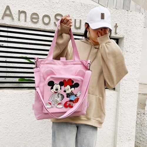 New Disney Mickey Minnie Multifunction shoulder Bag Outdoor Shopping Handbag Girlfriend gift