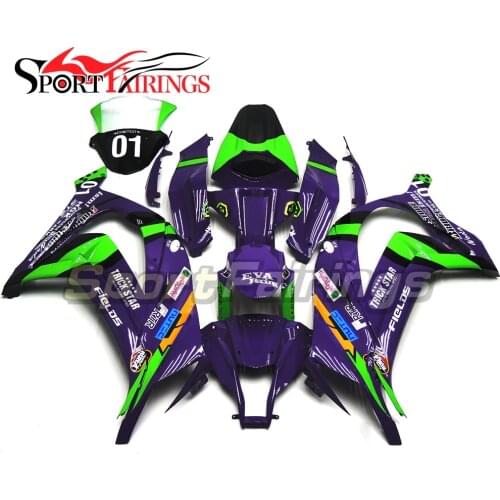 Motorcycle Fairings For Kawasaki Ninja ZX-10R 11 12 13 14 15 Complete Injection Fairing Kit Covers Eva Racing Purple Spoiler New