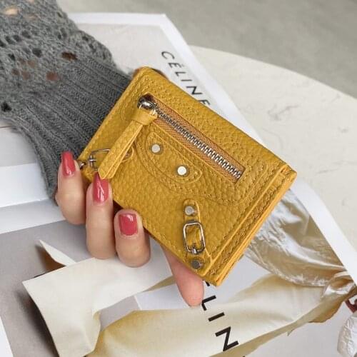 Luxury Purse 100% Genuine Leather Wallets Purses Fashion Small Money Bag Hasp Design Purse money wallet