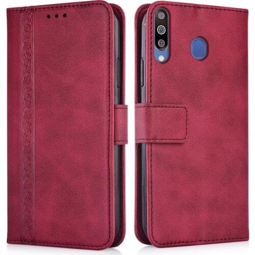 Luxury Flip Wallet Leather Case for Samsung Galaxy M30 M305 M305F M305F-DS 6.4'' Magnetic Book Protect phone back Cover