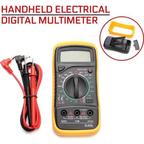 Handheld Electrical Digital Multimeter Portable LCD Voltmeter Volt Backlight AC DC Ammeter Voltmeter Ohm Tester Meter