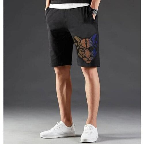 Shorts Men Cool Diamond stone Summer Hot Sale Cotton Casual Men Short Pants Brand Clothing Size Short for Male