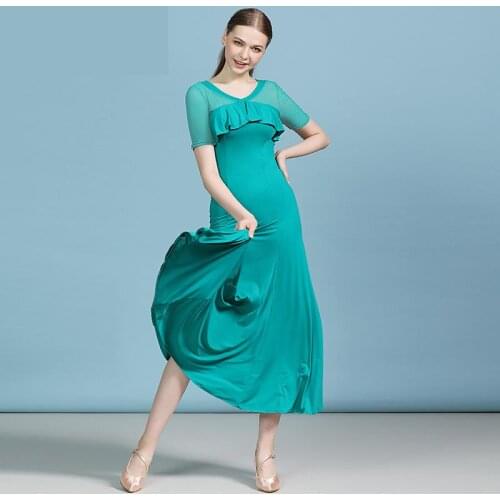 Modern Dance Ballroom Dancing Dress Women Standard Ballroom Dance Dress For Waltz/tango/foxtrot Performance Competition Dress