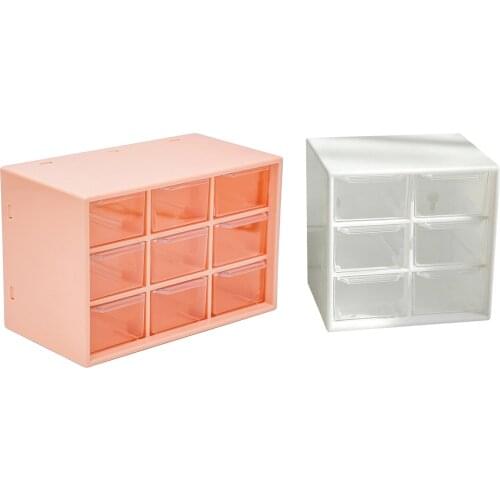 Versatile Desk 9 Drawer Organizer Makeup Stationery Divider Boxes Tidy