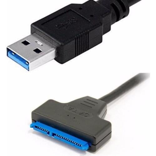 USB 3.0 SATA 3 Cable Sata to USB 3.0 Adapter Up to 6 Gbps Support for 2.5 Inch External SSD HDD Hard Drive 22 Pin Sata III Cable