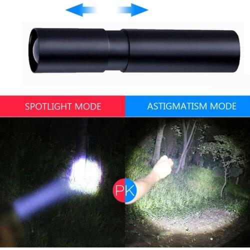Built in battery 530 Q5 Zoom Focus Mini led Flashlight Torch Lamp 2000 Lumens Adjustable Penlight Waterproof For Outdoor