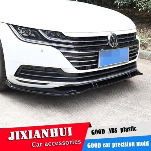 For CC Body kit spoiler 2019- For Volkswagen CC ABS Rear lip rear spoiler front Bumper Diffuser Bumpers Protector