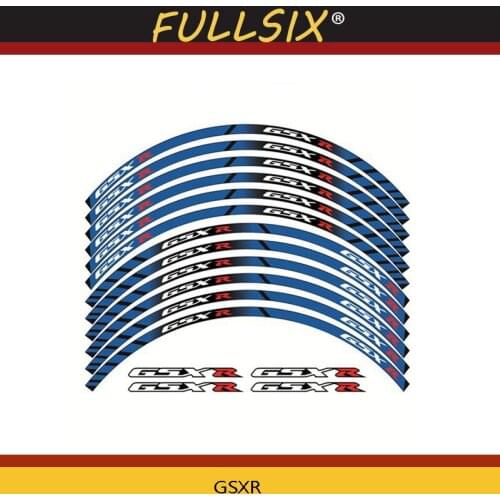 Motorcycle Parts Thick Edge Outer Rim Sticker Stripe Wheel Decals For SUZUKI GSXR GSX R GSX R1000/R GSXR750 600 125