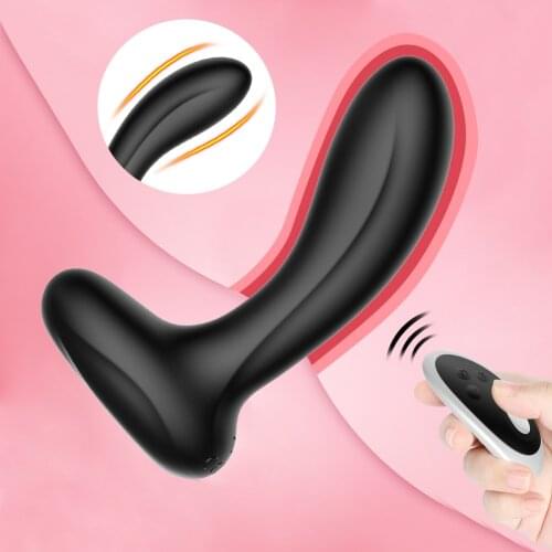10 Speed Dildo Vibrator Male Vibrating Prostate Massager G Spot Stimulator Wireless Remote Anal Vibrator Sex Toy for Gay Men