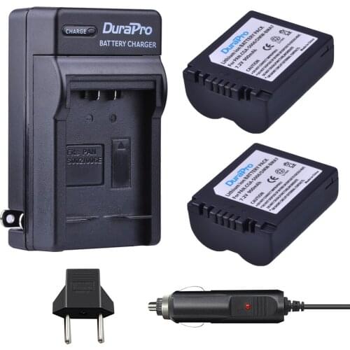 2pc CGA-S006 CGA S006E S006 DMW-BMA7 Battery+Car Charger+ EU AC for Panasonic DMC FZ7 FZ8 FZ18 FZ28 FZ30 FZ35 FZ38 FZ50 DMW BMA7