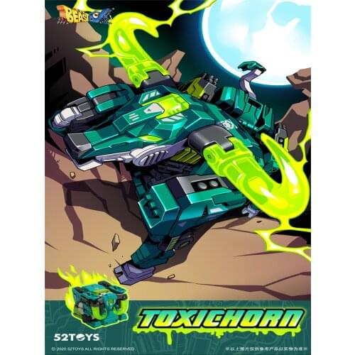 BeastBox Deformation Robots Transformation Animal Toy Cube Model ToxicHorn Bison Bull Action Figure Jugetes For Gifts