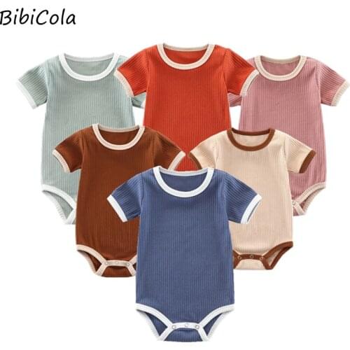 Боди с коротким рукавом для малышей BibiCola China At AliExpress