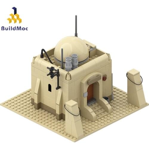 Buildmoc Sterne Filme Tatooine Single House Building Space Battle Building Blocks Model City Building Street Scene Kids Toy Gift