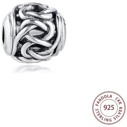 Genuine 925 Sterling Silver Essence Charm FRIENDSHIP Small Hole Beads for Jewelry Making Fits Essence Charms Bracelet