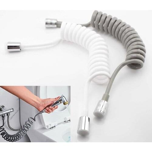 Flexible Shower Hose Pipe Spring for Water Plumbing Toilet Bidet Sprayer Gun Telephone Line Plumbing Hose bathroom Accessories