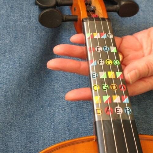 Violin Beginer learning tools 4/4 Violin Fiddle Fingerboard Chord Note Stickers Fret Markers Labels Multicolor