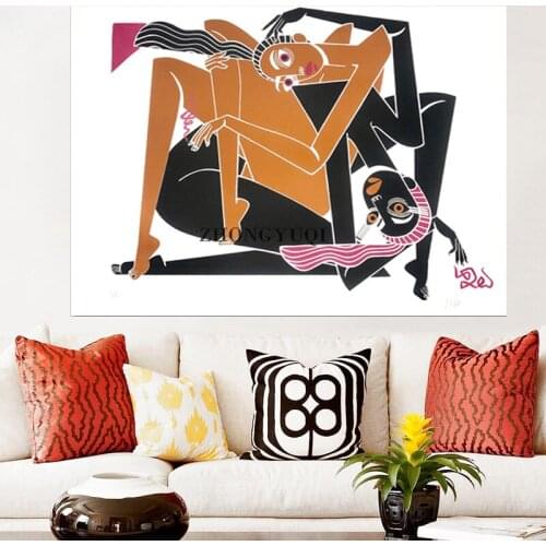 Jillian Evelyn Two Hugging Women Picture Wall Poster Modern Style Canvas Print Painting Art Aisle Living Room Unique Decoration